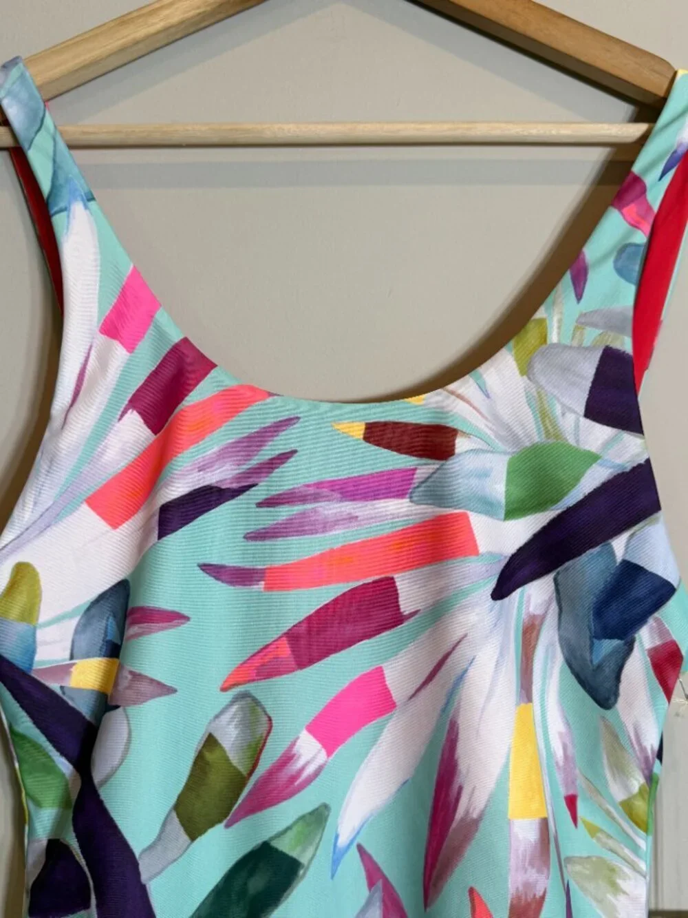 Mara Hoffman Mia Marimba One Piece Swimsuit Women's Large Aqua Revolve $225 NWT